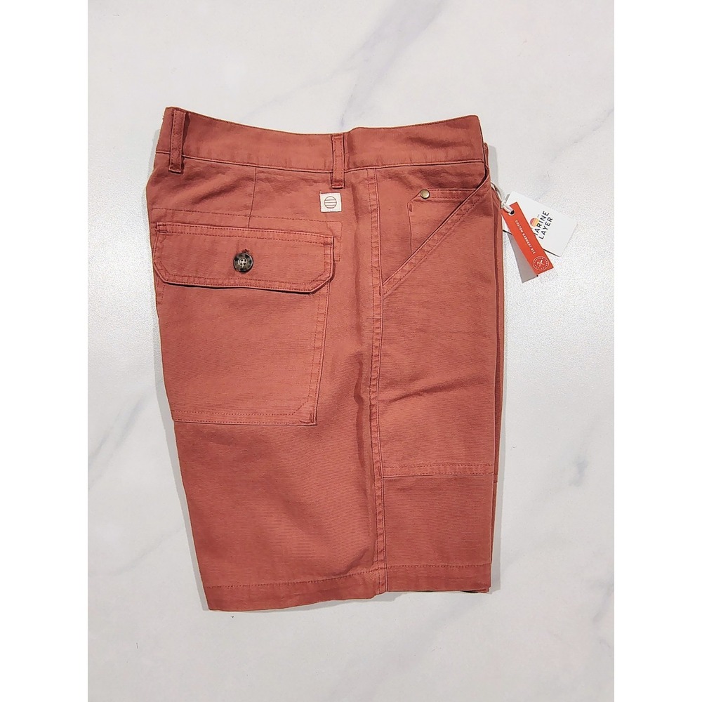 Marine Layer Men's Shorts Cargo Etruscan Red Chino 30 Casual Utility Hiking NWT - Picture 2 of 12